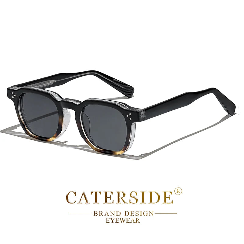 CATERSIDE Fashion Men Sunglasses Small Frame Square Personalized Design Sun Glasses Women Travel Party Business Festival Gift