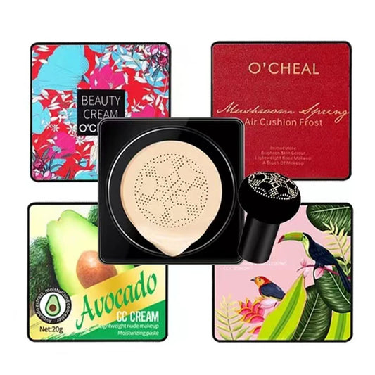 OCHEAL Mushroom Head BB Cream Foundation Cream for Face Makeup Concealer Cushion for Face Base Cream Makeup Cushion Compact