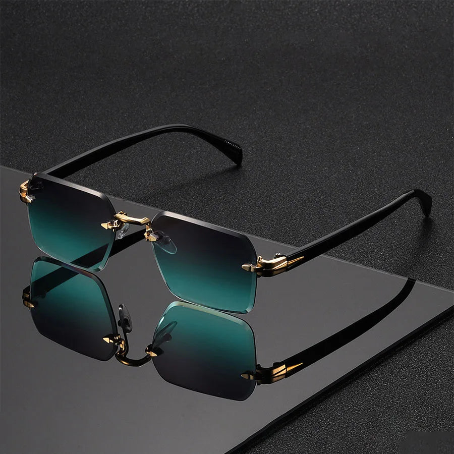 Classic Unisex Fashion Sunglasses Frameless Trendy Eyewear for Holiday Costume Suitable Best Gift for Festive Occasions