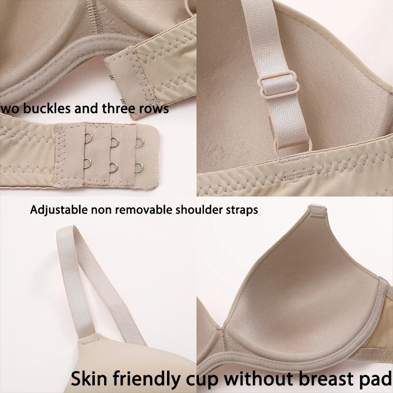FONETOO Women Seamless Bra Sexy No Wire Push Up Underwear Girls Students Breathable Thin Bras Female's Bra Breathable Gathered