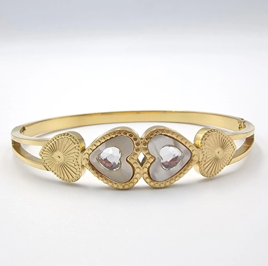 Twin Heart Radiance Bangle
