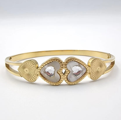Twin Heart Radiance Bangle